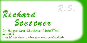 richard stettner business card